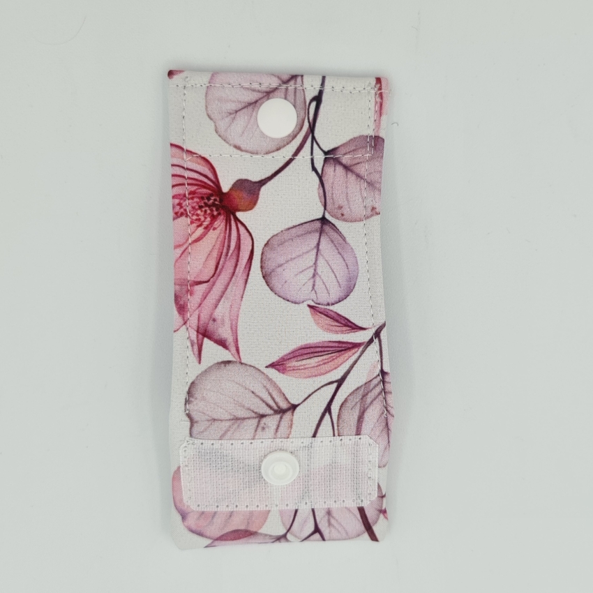 Markensafe weiß, rosa Blüten